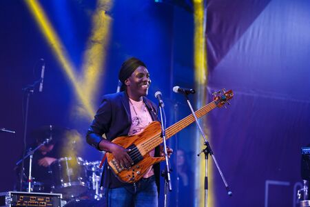 Kaliningrad, Russia, August 06 2016: Concert of Richard Bona on the XI International Music Festival...