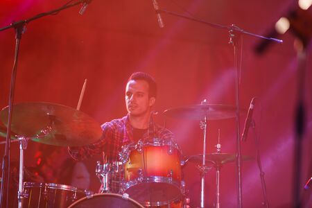 Kaliningrad, Russia, August 06 2016: Concert of Israeli band Kutiman Orchestra on the XI International Music Festival Kaliningrad City Jazzのeditorial素材