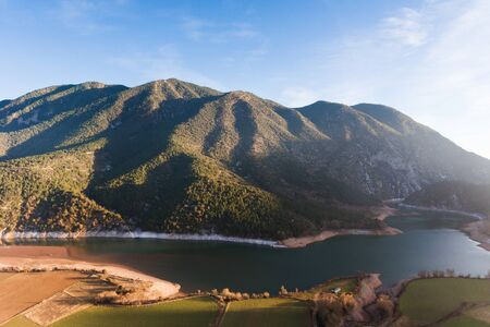 The mountain landscape of Spain in spring time