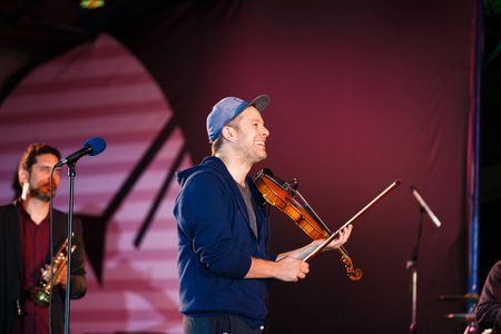 Kaliningrad, Russia, August 06 2017: Concert of the Django Lassi on the XII International Music Festival Kaliningrad City Jazzのeditorial素材