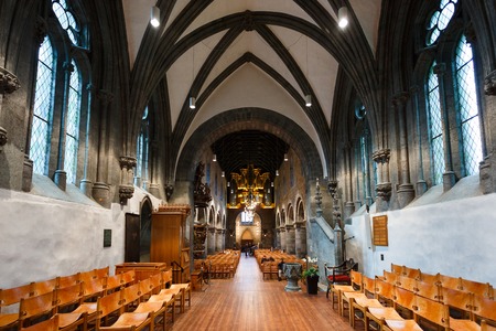 Stavanger, Norway - August 24 2017: Interior of the oldest Stavanger's Church, located in the city of Stavanger in Rogaland countyのeditorial素材