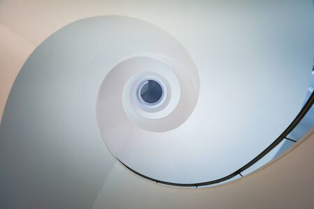 View of the staircase from the bottomの写真素材