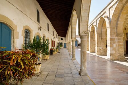 The column of the Church of Saint Lazarus in Larnaka, Cyprusの写真素材