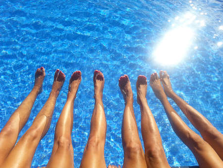 RELAXING IN THE PSYCHINE IN SUMMERの写真素材