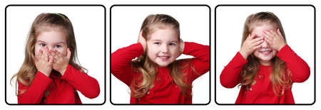 3 situation. I do not speak, hear, seeの写真素材