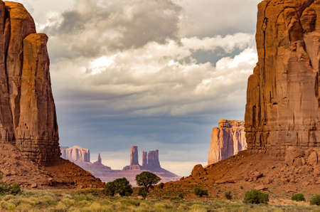 Monument valley, The North Window, Utah, USAの写真素材