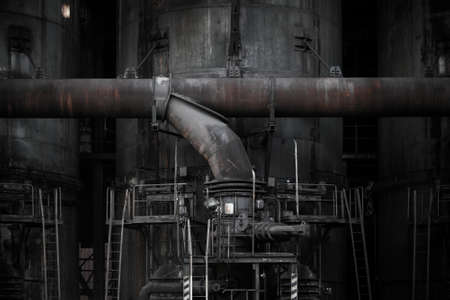 Pipes in industry areaの写真素材
