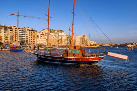 Panorama of Sliema, Malta.の写真素材