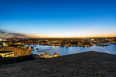 Panorama of Valletta, Maltaの写真素材