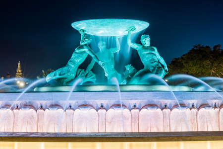 Triton Fountain, Vallettaの写真素材