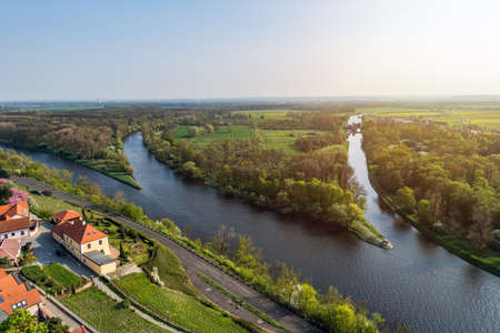 Vltava and Labeの写真素材