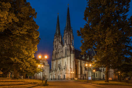 Monumental Cathedral of St. Wenceslas in Olomoucの写真素材