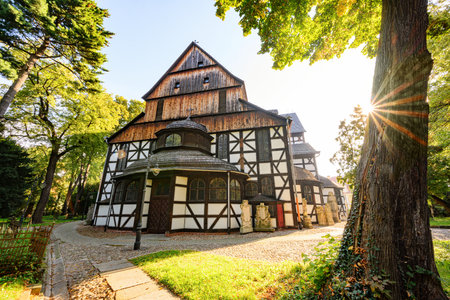 Swidnica, Walbrzych Poland August 08 2022. Very old church of peace (Kosciol Pokoju)のeditorial素材