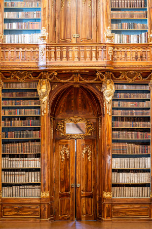 Prague, Czech Republic - February 19, 2025: Library of Strahov Monastery in Prague, Czech Republic.の写真素材