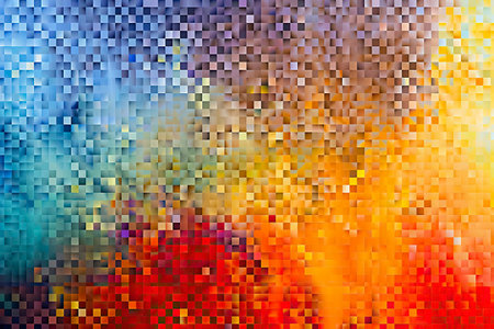 Abstract colorful background with geometric pattern. Multicolor mosaic texture.の素材