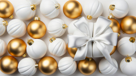 Christmas and New Year holiday background Xmas greeting, Gift Box ideaの素材