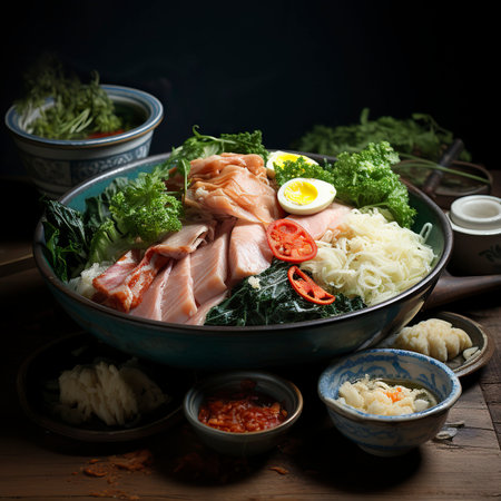 close up on Dongzhi fesival food in bowl minimalistic, Winter Solstice Festival, traditional Chinese festival.の素材