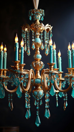 Hanukkah menorah made of pure gold encrusted , A Jewish festivalの素材