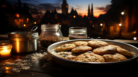 Photorealistic detailed image of Various types of Food, Generative Aiの素材