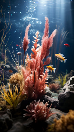 Underwater Fantasy world Beauty of creatures, Underwater Beauty, Fantasy Worldの素材