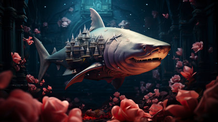 Underwater Fantasy world Beauty of creatures, Underwater Beauty, Fantasy Worldの素材