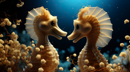 Underwater Fantasy world Beauty of creatures, Underwater Beauty, Fantasy Worldの素材