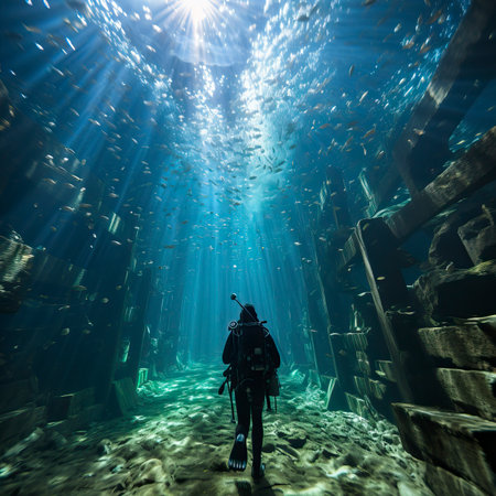 Underwater Fantasy world Beauty of creatures, Underwater Beauty, Fantasy Worldの素材
