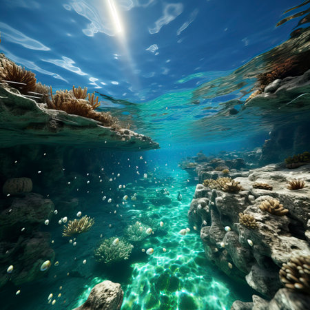 Underwater Fantasy world Beauty of creatures, Underwater Beauty, Fantasy Worldの素材