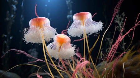 Underwater Fantasy world Beauty of creatures, Underwater Beauty, Fantasy Worldの素材