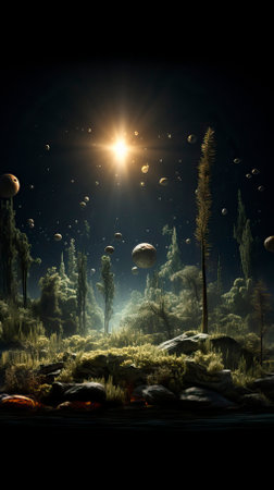 Underwater Fantasy world Beauty of creatures, Underwater Beauty, Fantasy Worldの素材