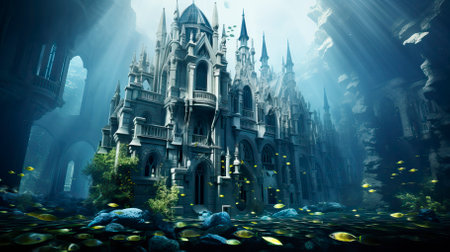 Underwater Fantasy world Beauty of creatures, Underwater Beauty, Fantasy Worldの素材