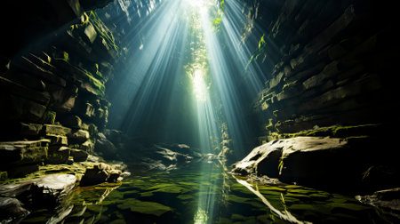 Underwater Fantasy world Beauty of creatures, Underwater Beauty, Fantasy Worldの素材
