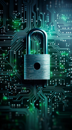 Secure connection or cybersecurity service conceptの素材