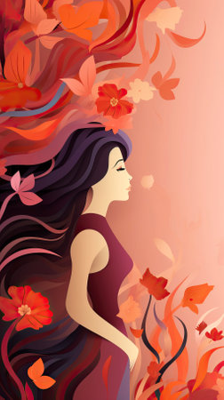 Womens day backgroundの素材