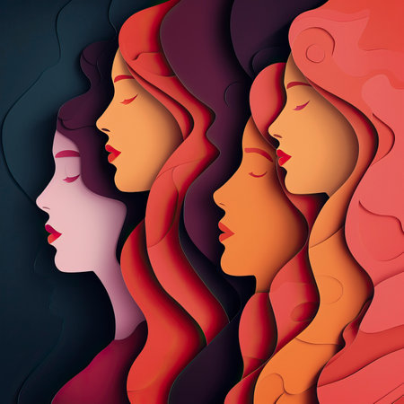 Womens day backgroundの素材