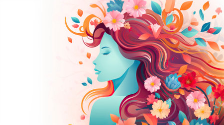 Womens day backgroundの素材