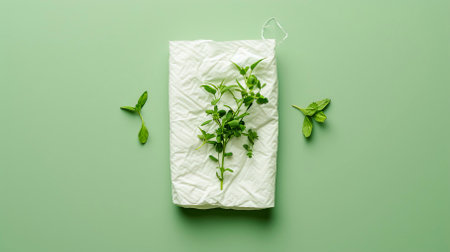 wrapping plant in paper, in the style of environmental awareness, World Environment Dayの素材