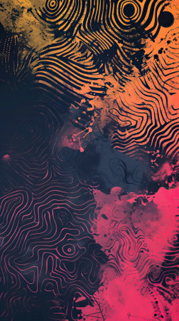 Abstract background with hand drawn texturesの素材