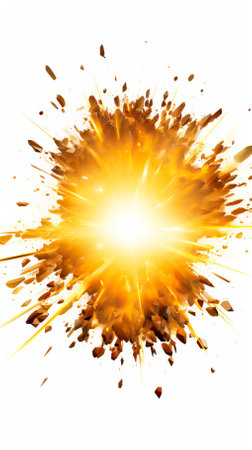 Explosion border isolated on White backgroundの素材