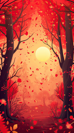 App background Illustration style red theme Chinese New yearの素材