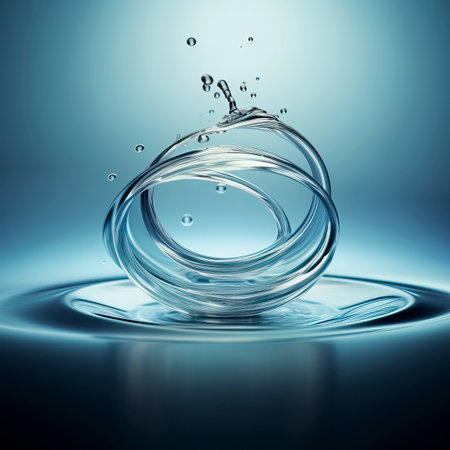 Clear_Water_drop_with_circular_wavesの素材