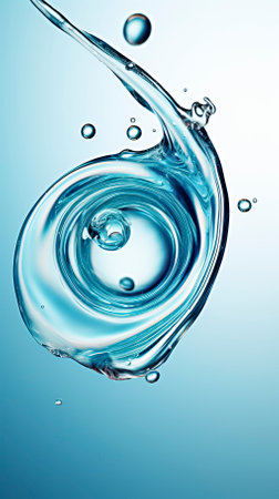 Clear_Water_drop_with_circular_wavesの素材