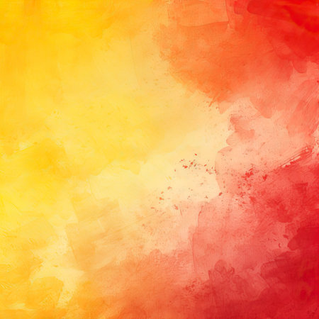 Red_orange_and_yelllow_background_with_watercolorの素材