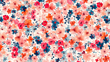 Gentle_bright_tiny_flowers_pattern_For_summer_printの素材