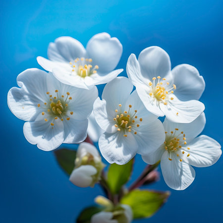 Spring_forest_white_flowers_primroses_on_a_beautiful_backgroundの素材