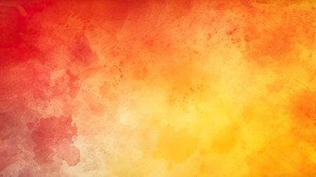 Red_orange_and_yelllow_background_with_watercolorの素材