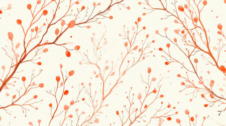 light_seamless_pattern_with_branches_hand_drawn_paintの素材