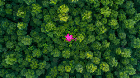 A bright picture with a pink flower blooming in the green  (22)-gigapixel-low res-scale-2 50x.jpegの素材