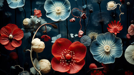 A vibrant field of wildflowers in full bloom (35)-gigapixel-low res-scale-2 50x.jpegの素材