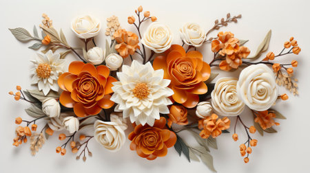 Paush garland design flower garlands background in the style (21)-gigapixel-low res-scale-2 50x.jpegの素材